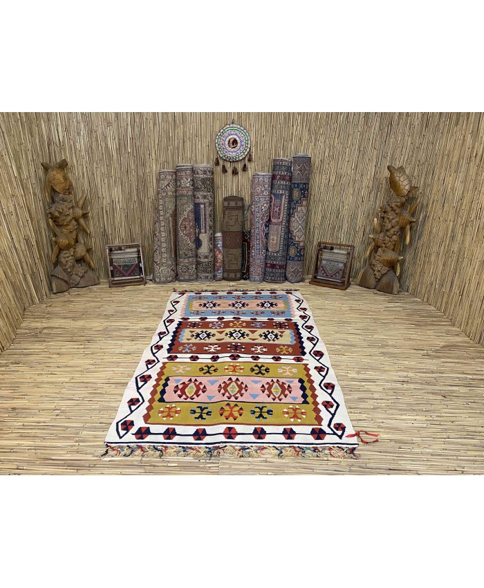 Handmade Turkish Kayseri Acrylic Original Kilim – FREE SHIPPING..!